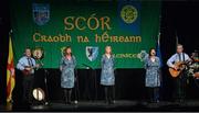 25 April 2015; The St Dominic's, Roscommon, team of, Noel Dervan, Mary Kenny, Anita O'Keeffe, David McCormack and Sylvia Kilcline during the BailÃ©ad GhrÃºpa competition. All-Ireland ScÃ³r Sinsir Championship Finals 2015. Citywest Hotel, Saggart, Co. Dublin. Picture credit: Piaras Ó Mídheach / SPORTSFILE