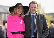 28 April 2015; Former champion jockey Tony McCoy and his wife Chanelle at the day's races. Punchestown Racecourse, Punchestown, Co. Kildare. Picture credit: Matt Browne / SPORTSFILE