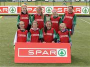 28 April 2015; The Gaelscoil Chaladh an Treoidh, Co. Limerick, team. SPAR FAI Primary School 5's Munster Final, Active Ennis Sports & Amenity Park, Lees Road, Ennis, Clare.  Picture credit: Diarmuid Greene / SPORTSFILE