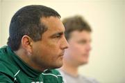 26 May 2008; Interim coach Micahel Bradley during a press conference ahead of Ireland's game against the Barbarians. Ireland rugby squad press conference, Kingsholm, Gloucester, England. Picture credit: Pat Murphy / SPORTSFILE *** Local Caption ***