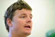 26 May 2008; Brian O'Driscoll at a press conference ahead of Ireland's game against the Barbarians. Ireland rugby squad press conference, Kingsholm, Gloucester, England. Picture credit: Pat Murphy / SPORTSFILE *** Local Caption ***