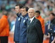 24 May 2008; Republic of Ireland Manager Giovanni Trapattoni with assistant Marco Tardelli and goalkeeping coach Alan Kelly. Friendly international, Republic of Ireland v Serbia. Croke Park, Dublin. Picture credit: Ray Lohan / SPORTSFILE *** Local Caption ***