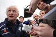 27 May 2008; Republic of Ireland manager Giovanni Trapattoni during a pitch side press briefing at the end of squad training. Republic of Ireland squad training, Gannon Park, Malahide, Co. Dublin. Picture credit: David Maher / SPORTSFILE *** Local Caption ***