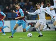 27 May 2008; Conor O'Grady, Sligo Rovers, in action against Adam Hughes, Drogheda United. eircom league Premier Division, Drogheda United v Sligo, United Park, Dublin. Photo by Sportsfile