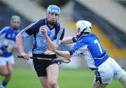 28 May 2008; Joseph Bolan, Dublin, is tackled by Brian Stapleton, Laois. GAA Hurling Leinster U21 Championship, Laois v Dublin, O'Moore Park, Portlaoise, Co. Laois. Picture credit: Matt Browne / SPORTSFILE