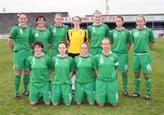 28 May 2008; The Northern Ireland team. UEFA Women's European Championship Qualifier, Northern Ireland v Spain, Newry Showgrounds, Newry, Co. Down. Picture credit: Oliver McVeigh / SPORTSFILE