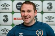 29 April 2015; Republic of Ireland head coach Tom Mohan during a squad announcement. Maldron Hotel, Dublin Airport, Dublin. Picture credit: Stephen McCarthy / SPORTSFILE