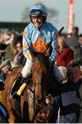 30 April 2015; Jockey Ruby Walsh on Un De Sceaux after winning the Ryanair Novice Steeplechase. Punchestown Racecourse, Punchestown, Co. Kildare. Picture credit: Cody Glenn / SPORTSFILE