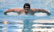 30 April 2015; Brendan Hyland, Tallaght, on his way to winning the final of the men's 200m butterfly event during the 2015 Irish Open Swimming Championships at the National Aquatic Centre, Abbotstown, Dublin. Picture credit: Stephen McCarthy / SPORTSFILE