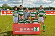 30 April 2015; The team from St Joseph's NS, Hacketstown, Co. Carlow. SPAR FAI Primary School 5s Leinster Final, MDL Grounds, Trim Road, Navan, Co. Meath. Picture credit: Brendan Moran / SPORTSFILE