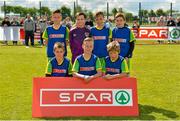 30 April 2015; The team from Wicklow Educate Together, The Murrough, Co. Wicklow. SPAR FAI Primary School 5s Leinster Final, MDL Grounds, Trim Road, Navan, Co. Meath. Picture credit: Brendan Moran / SPORTSFILE