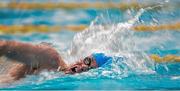 30 April 2015; Seamus Stacey, UCD, competes during the heats of the men's 100m freestyle event. 2015 Irish Open Swimming Championships, National Aquatic Centre, Dublin. Picture credit: Stephen McCarthy / SPORTSFILE