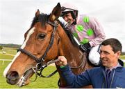 1 May 2015; Jockey Ruby Walsh celebrates victory on Faugheen after victory in the Queally Group Celebrating 35 Years In Naas Punchestown Champion Hurdle. Punchestown Racecourse, Punchestown, Co. Kildare. Picture credit: Cody Glenn / SPORTSFILE