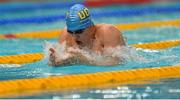 1 May 2015; Alex Murphy, UCD,  during the men's 100m breaststroke semi-final. 2015 Irish Open Swimming Championships, National Aquatic Centre, Abbotstown, Dublin. Picture credit: Piaras Ó Mídheach / SPORTSFILE
