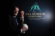 29 May 2008; Former Dublin GAA players Jimmy Keavney, left, and Charlie Redmond at the GAA Museum Legends Tour series. GAA Museum, Dublin. Photo by Sportsfile