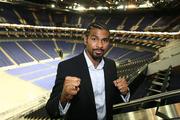 27 May 2008; Boxer David Haye at the announcement by Setanta Sports that they will screen his next four fights exclusively live in Ireland and the UK through a deal between Hayemaker Promotions and the Irish broadcaster. O2 Arena, London, England. Picture credit: Oliver McVeigh / SPORTSFILE