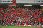 24 May 2008; A general view of Munster fans. Heineken Cup Final, Munster v Toulouse, Millennium Stadium, Cardiff, Wales. Picture credit: Brendan Moran / SPORTSFILE