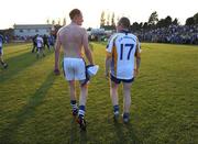 31 May 2008; Pauric Clancy, Laois, and Tommy Gill, Wicklow leave the field after the game. GAA Football Leinster Senior Championship Quarter-Final, Wicklow v Laois, Dr Cullen Park, Carlow. Picture credit: Matt Browne / SPORTSFILE