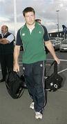 1 June 2008; Ireland's Bryan Young makes his way to the team bus on the team's arrival at Wellington International Airport ahead of the start of Ireland's Summer Tour. 2008 Ireland Rugby Summer Tour, Wellington Airport, Wellington, New Zealand. Picture credit: Tim Hales / SPORTSFILE