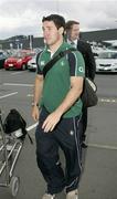 1 June 2008; Ireland's Paddy Wallace makes his way to the team bus on the team's arrival at Wellington International Airport ahead of the start of Ireland's Summer Tour. 2008 Ireland Rugby Summer Tour, Wellington Airport, Wellington, New Zealand. Picture credit: Tim Hales / SPORTSFILE