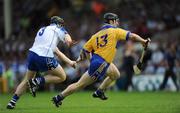 1 June 2008; Niall Gilligan slips inside Waterford full-back Kevin Moran en-route to scoring Clare's second goal. GAA Hurling Munster Senior Championship Quarter-Final, Waterford v Clare, Gaelic Grounds, Limerick. Picture credit: Ray McManus / SPORTSFILE
