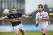 2 May 2015; Mark Bradley, Tyrone, in action against Kevin Fahey, Tipperary. EirGrid GAA All-Ireland U21 Football Championship Final, Tipperary v Tyrone. Parnell Park, Dublin. Picture credit: Oliver McVeigh / SPORTSFILE