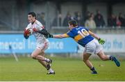 2 May 2015; Padraig Hampsey, Tyrone, in action against Jason Lonergan, Tipperary. EirGrid GAA All-Ireland U21 Football Championship Final, Tipperary v Tyrone. Parnell Park, Dublin. Picture credit: Oliver McVeigh / SPORTSFILE