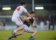 2 May 2015; Jason Lonergan, Tipperary, in action against Daniel McNulty, Tyrone. EirGrid GAA All-Ireland U21 Football Championship Final, Tipperary v Tyrone. Parnell Park, Dublin. Picture credit: Oliver McVeigh / SPORTSFILE