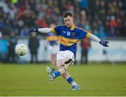 2 May 2015; Kevin O'Halleron, Tipperary, takes a free kick. EirGrid GAA All-Ireland U21 Football Championship Final, Tipperary v Tyrone. Parnell Park, Dublin. Picture credit: Oliver McVeigh / SPORTSFILE