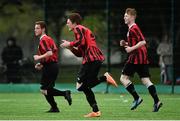 3 May 2015; Ciaran Maguire, Bohemians, centre, celebrates scoring his side's first goal. FAI Umbro Youth Cup Final, Bohemians v Kilreen Celtic. Pearse Park, Dublin. Picture credit: Ramsey Cardy / SPORTSFILE