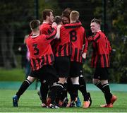 3 May 2015; Ciaran Maguire, Bohemians, celebrates scoring his side's first goal of the game with team-mates. FAI Umbro Youth Cup Final, Bohemians v Kilreen Celtic. Pearse Park, Dublin. Picture credit: Ramsey Cardy / SPORTSFILE