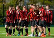 3 May 2015; Bohemians celebrate at the final whistle. FAI Umbro Youth Cup Final, Bohemians v Kilreen Celtic. Pearse Park, Dublin. Picture credit: Sam Barnes / SPORTSFILE