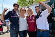 3 May 2015; Galway supporters Tommy Gibbons, Siobhan Gibbons, Louise Sweeney and Adrian McDermotte, all from Killanin. Connacht GAA Football Senior Championship, Preliminary Round, New York v Galway. Gaelic Park, New York, USA. Picture credit: Ray Ryan / SPORTSFILE