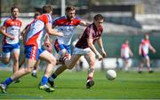 3 May 2015; Shane Walsh, Galway, in action against Keith Scally, New York. Connacht GAA Football Senior Championship, Preliminary Round, New York v Galway. Gaelic Park, New York, USA. Picture credit: Ray Ryan / SPORTSFILE
