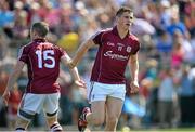 3 May 2015;  Shane Walsh, Galway,  celebrates after scoreing a goal against New York. Connacht GAA Football Senior Championship, Preliminary Round, New York v Galway. Gaelic Park, New York, USA. Picture credit: Ray Ryan / SPORTSFILE