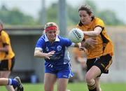 31 May 2008; Caroline O'Hanlon, Ulster, in action against Amy O'Shea, Munster. Ladies Football Interprovincial Football tournament, Munster v Ulster, Pairc Chiarain, Athlone, Co. Westmeath. Picture credit: Stephen McCarthy / SPORTSFILE  *** Local Caption *** 9    15