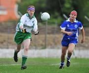 31 May 2008; Mary Rose Kelly, Leinster, in action against Amy O'Shea, Munster. Ladies Football Interprovincial Football tournament, Leinster v Munster, Pairc Chiarain, Athlone, Co. Westmeath. Picture credit: Stephen McCarthy / SPORTSFILE