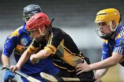 1 June 2008; Jacqui Frisby, Kilkenny, in action against Geraldine Kinnane, Tipperary. Gala All-Ireland Senior Camogie Championship, Kilkenny v Tipperary, Nowlan Park, Co. Kilkenny. Picture credit: Brian Lawless / SPORTSFILE