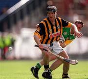 9 July 2000; Denis Byrne of Kilkenny in action against Johnny Pilkington of Offaly during the Guinness Leinster Senior Hurling Championship Final match between Kilkenny and Offaly at Croke Park in Dublin. Photo by Ray McManus/Sportsfile