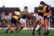 19 July 1992; Carl O'Dwyer of Kerry in action against Gerry Kelly of Clare during the Munster Senior Football Championship Final match between Clare and Kerry at the Gaelic Grounds in Limerick. Photo by Ray McManus/Sportsfile