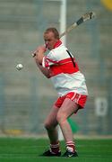 9 July 2000; Gregory Biggs of Derry during the Guinness Ulster Hurling Championship Final match between Derry and Antrim at Casement Park in Belfast. Photo By Aoife Rice/Sportsfile