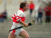 9 July 2000; Kieran McKeever of Derry during the Guinness Ulster Hurling Championship Final match between Derry and Antrim at Casement Park in Belfast. Photo By Aoife Rice/Sportsfile