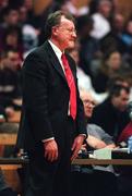 28 January 2000; Tolka Rovers coach Owen McKeown during the Senior Men's Sprite Cup Semi-Final between Tolka Rovers and Denny Notre Dame at the National Basketball Arena in Tallaght, Dublin. Photo By Brendan Moran/Sportsfile