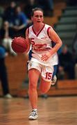 29 January 2000; Michelle Aspel of Wildcats during the Senior Women's Sprite Cup Semi-Final match between Killester and Wildcats at the National Basketball Arena in Tallaght, Dublin. Photo By Brendan Moran/Sportsfile