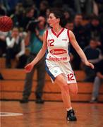 29 January 2000; Christine Kiely of Wildcats during the Senior Women's Sprite Cup Semi-Final match between Killester and Wildcats at the National Basketball Arena in Tallaght, Dublin. Photo By Brendan Moran/Sportsfile