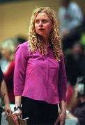 29 January 2000; Wildcats coach Katy Delaney during the Senior Women's Sprite Cup Semi-Final match between Killester and Wildcats at the National Basketball Arena in Tallaght, Dublin. Photo By Brendan Moran/Sportsfile