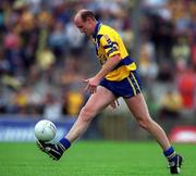 16 July 2000; Donal O'Sullivan of Clare during the Bank of Ireland Munster Senior Football Championship Final between Kerry and Clare at the Gaelic Grounds in Limerick. Photo By Brendan Moran/Sportsfile