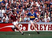 6 August 1989; Declan Ryan of Tipperary in action against Michael Coleman of Galway during the All-Ireland Senior Hurling Championship Semi-Final match between Tipperary and Galway at Croke Park in Dublin. Photo by Ray McManus/Sportsfile