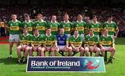 16 July 2000; The Kerry team ahead of the Bank of Ireland Munster Senior Football Championship Final between Kerry and Clare at the Gaelic Grounds in Limerick. Photo by Ray Lohan/Sportsfile
