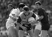 26 July 2000; Niall Guiden of Dublin in action against Martin Lynch of Kildare during the Leinster Senior Football Championship Final match between Dublin and Kildare at Croke Park in Dublin. Photo by Ray McManus/Sportsfile